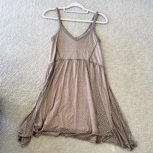 Splendid Tan Dot Dress Sz S